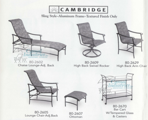 Replacement Slings Chair Chaise, Patio Furniture Repair Parts Canada